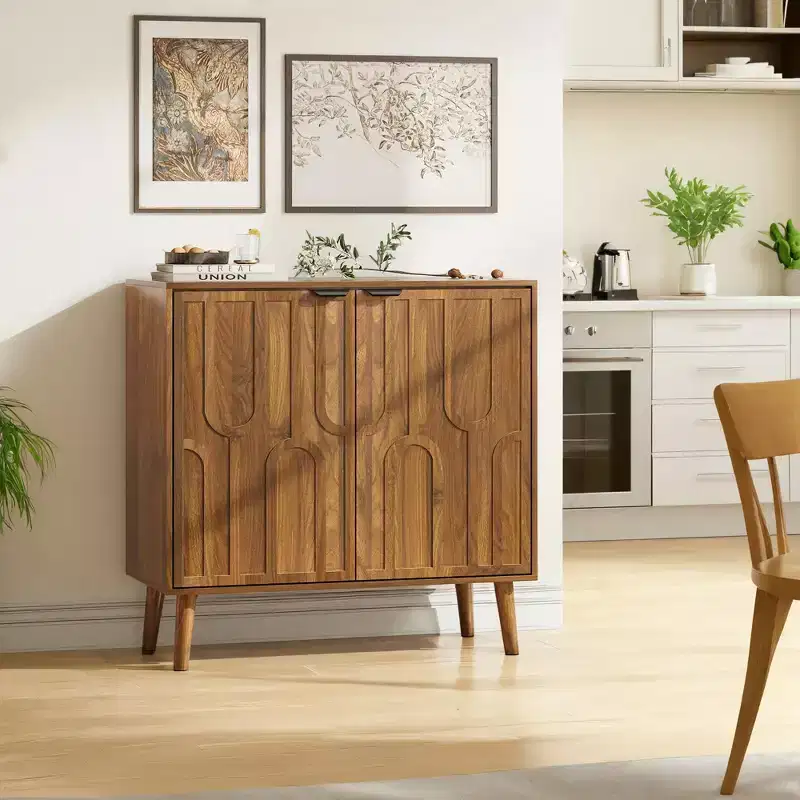 31.50'' Paper Clip Storage Cabinet with 2 Doors and Adjustable Shelf