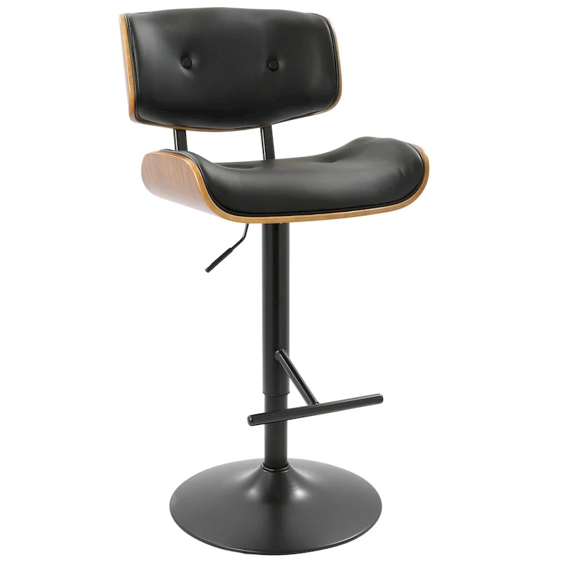 Carson Carrington Leksand Adjustable Bar Stool with Straight T Footrest (Set of 3)