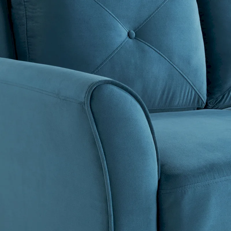 iLounge Harvard Microfiber Loveseat