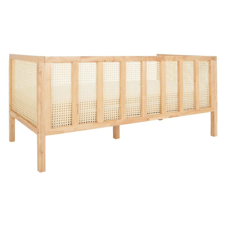 SAFAVIEH Mandie Rattan Sofa - 29 W x 62 D x 30 H - 29Wx62Dx29H