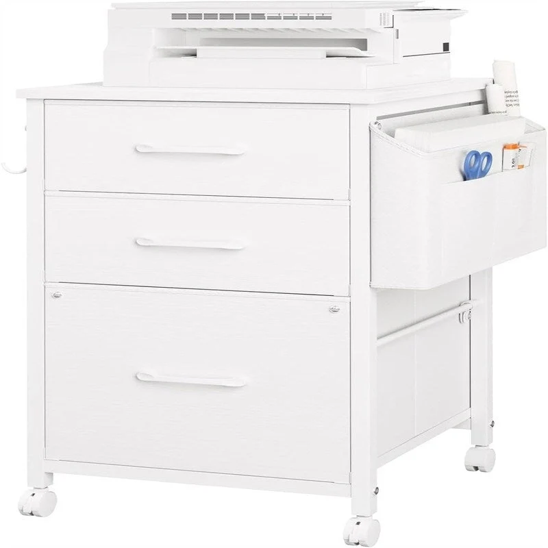 Small File Cabinets for Home Office - 3 Drawer Filing Cabinet - 15.68D x 15.3W x 26.6H