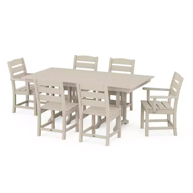 Lakeside 7pc Farmhouse Dining Set - POLYWOOD