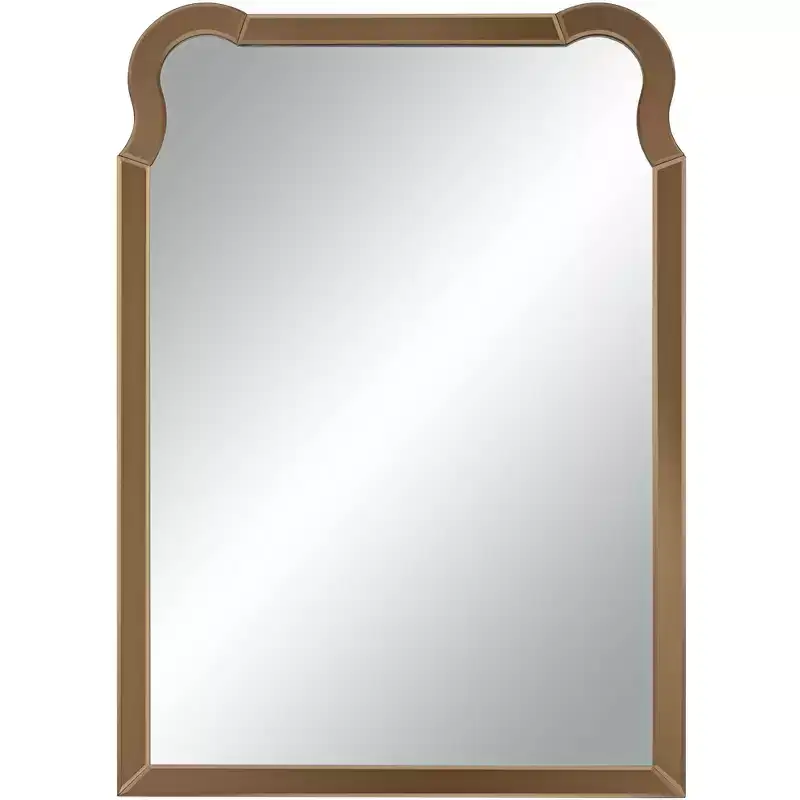 27 x 39 Warm Gold Rectangular Wall Mirror