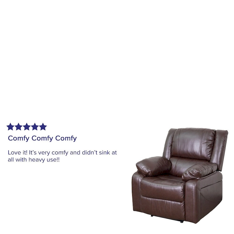 Microfiber Pillow Back Recliner