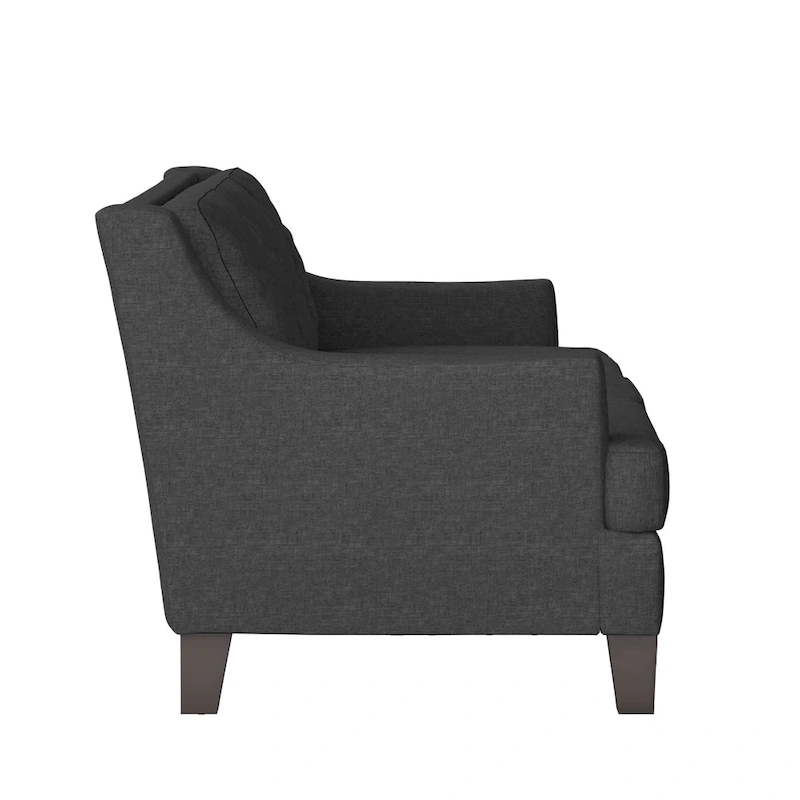 Elston Tufted Linen Track Sofa by iNSPIRE Q Modern