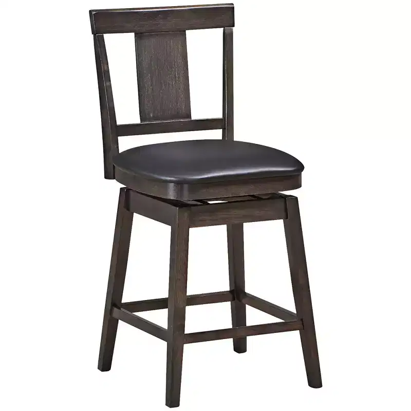 Costway 1PC\2PCS\3PCS\4PCS Swivel Bar Stool 24 inch Upholstered Counter Height Bar Chair w/Rubber Wood Legs
