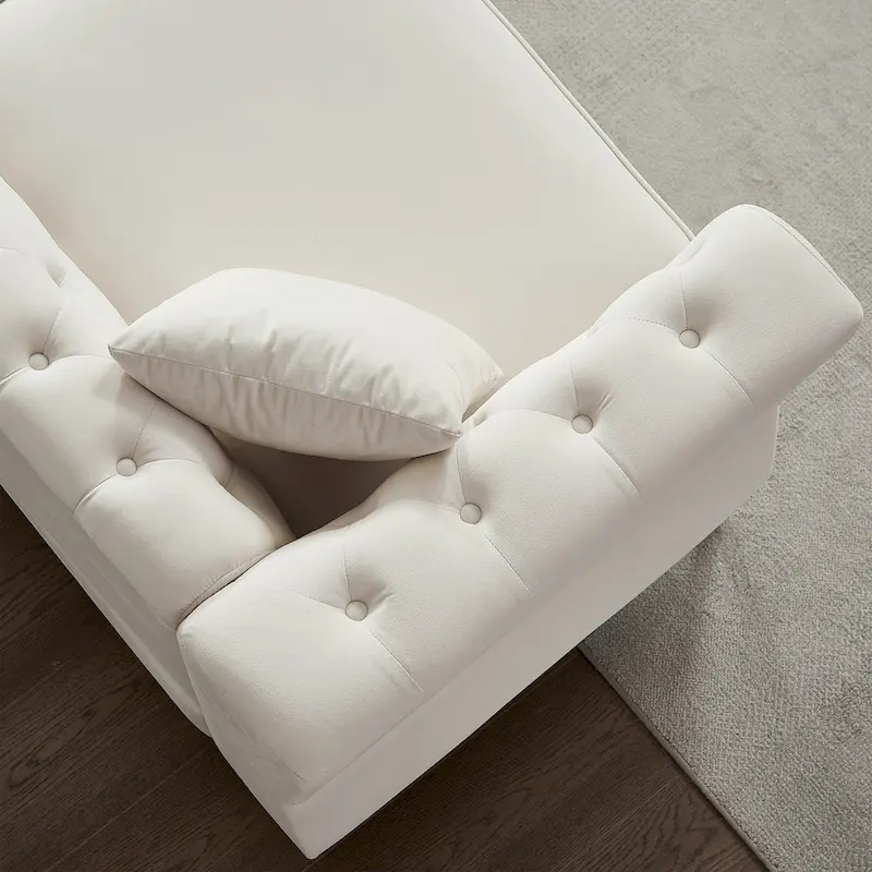 60.2 Chesterfield Velvet Sofa