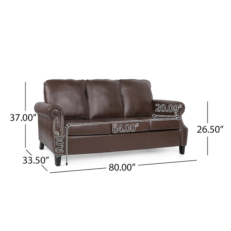 Dowd Faux Leather 3 Piece Club Chair and Sofa Set by Christopher Knight Home