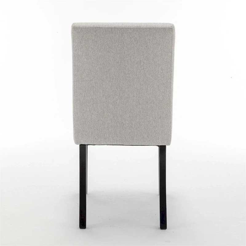 Modern Dining Chairs with Solid Wood Legs (Set of 2)