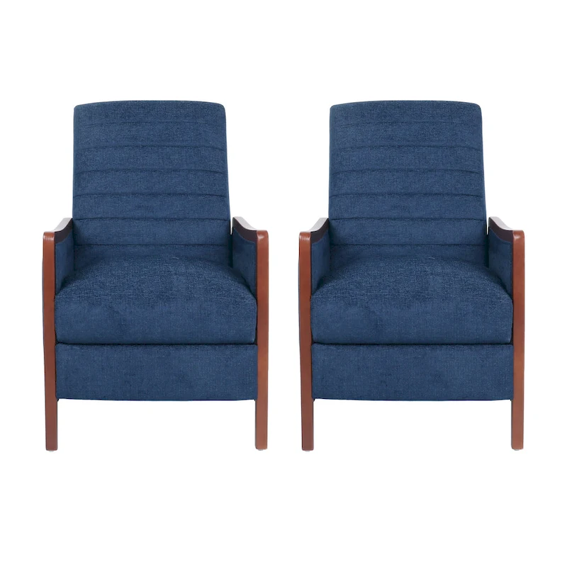 Anaura Channel Stitch Pushback Recliners by Christopher Knight Home