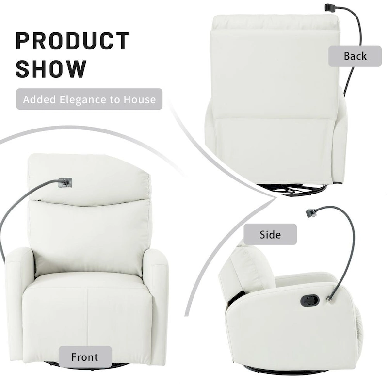 Modern Small Rocking Swivel Recliner Chair