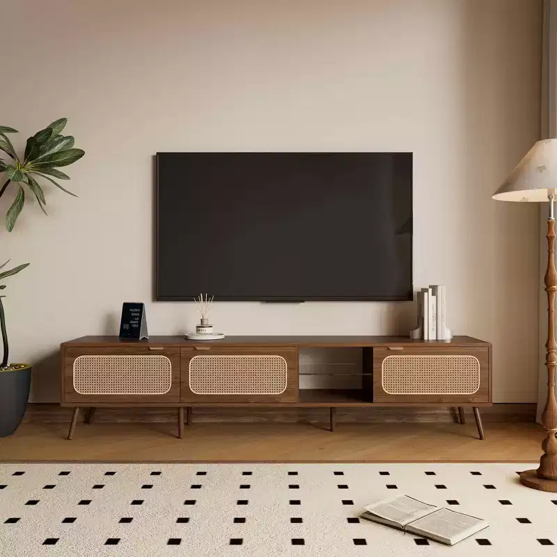 MAYEERTY TV Console with Ample Storage with Living Room, Bedroom, Entertainment Center with Open Shelf