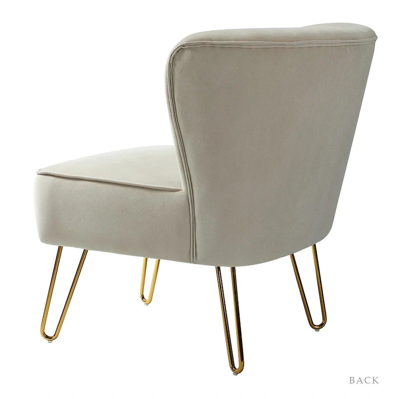 Barto Upholstered Side Chair with Tufted Back Set of 2 by HULALA HOME