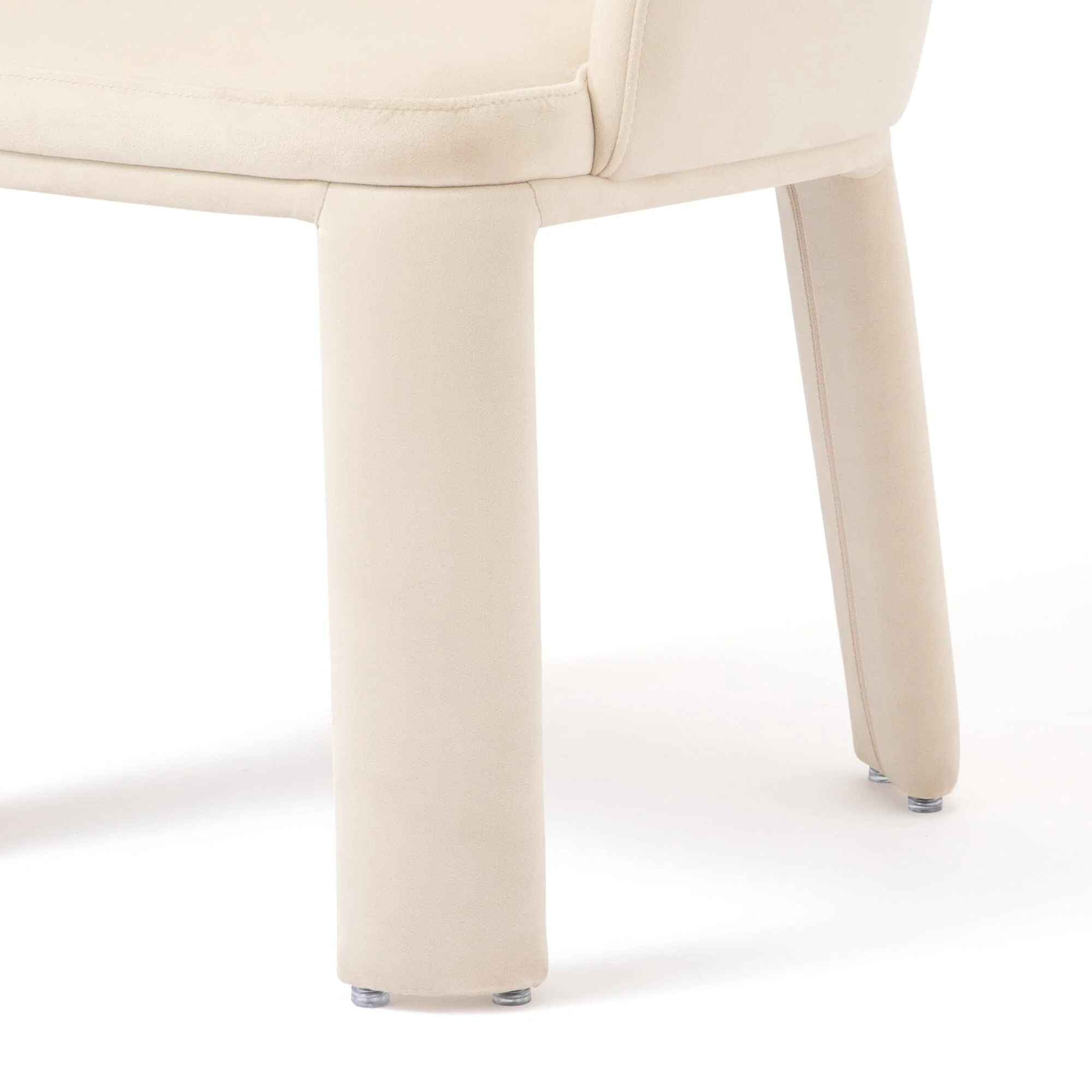 Ivory Upholstered Accent Chair
