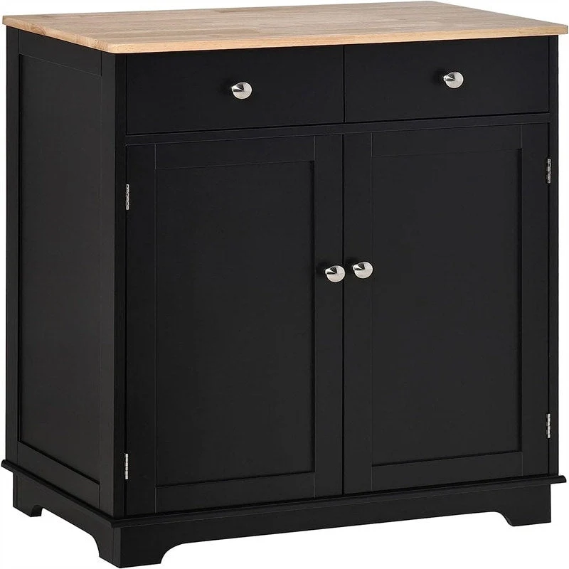 2-Drawer 2-Door Sideboard Storage Cabinet, Multiple Colors