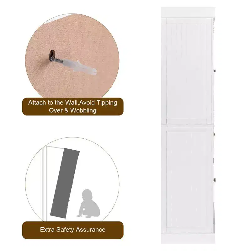 Karl Home 71.65in Kitchen Pantry