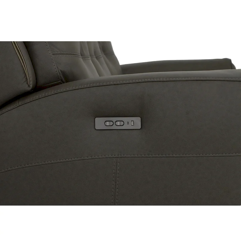 Iris Top Grain Leather Power Reclining Sofa with Power Headrests by Flexsteel
