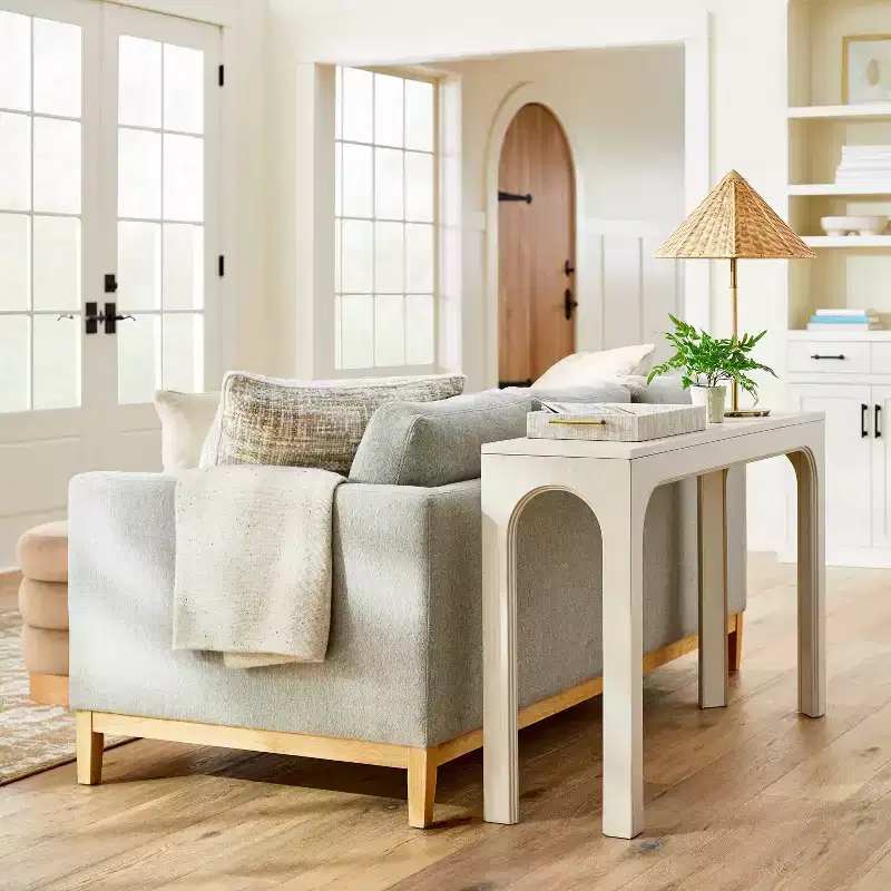 Thetford Console Table — Gray, Wood Veneer, 48