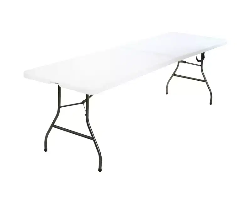 Cosco Fold-in-Half Blow Molded Table 30 x 96 in White