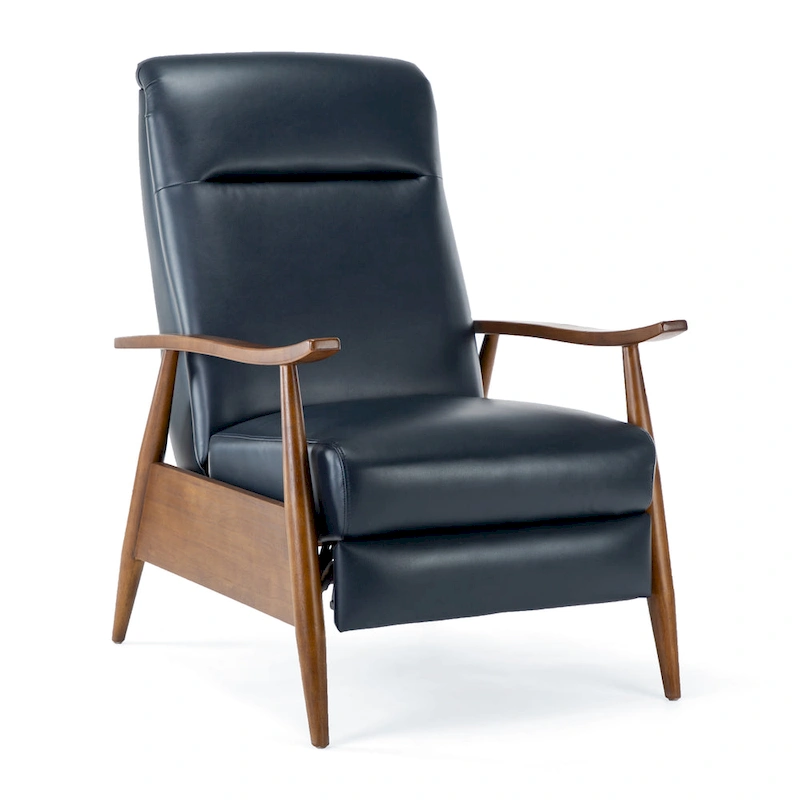 Sienna Upholstered Wood Push Back Recliner by Greyson Living