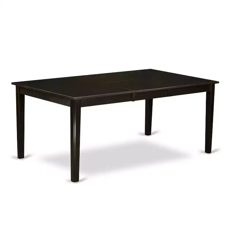 HomeStock 5-Pc Cappuccino Solid Wood Top - Dining Room Set with Leaf - Seats 4