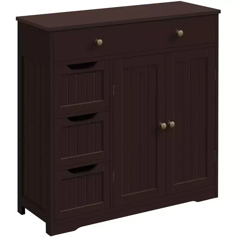 Yaheetech Free-Standing Floor Cabinet for Bathroom for Kitchen, Living Room