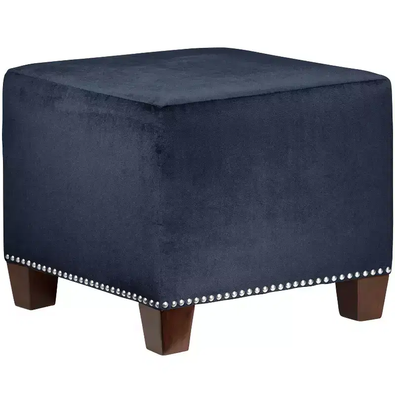 Skyline Furniture Square Nail Button Ottoman