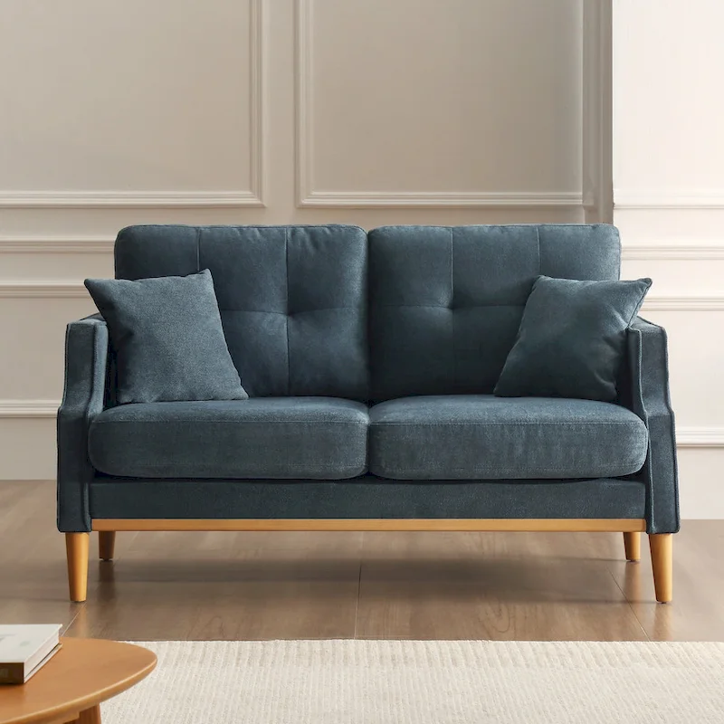 Loveseat With Waterproof Fabric, USB Charge