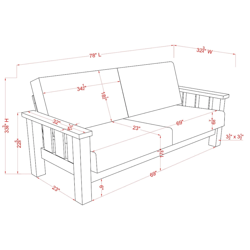 Jimo Rustic Oak and Linen Fabric 3-Piece Sofa Set by Furniture of America