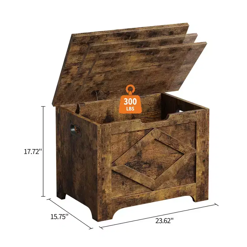 23.6 Wooden Storage Bench