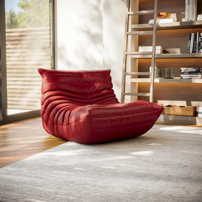 Furgle Microfiber Leather Sofa Ergonomic Design Lazy Sofa Floor Sofa