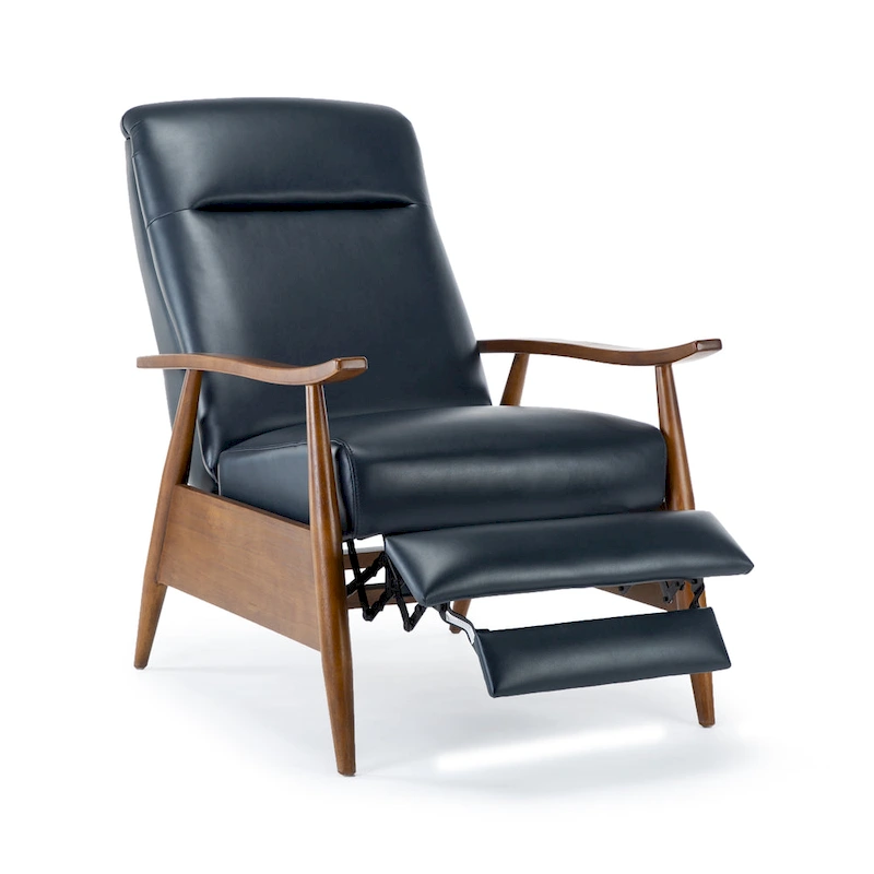 Sienna Upholstered Wood Push Back Recliner by Greyson Living