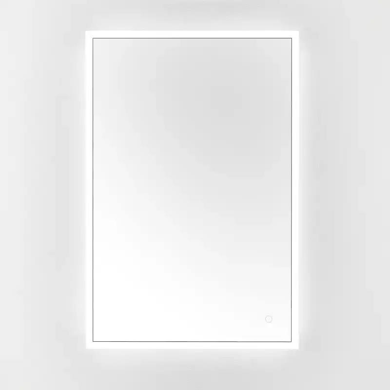 Houston 24 Aluminum LED Rectangle Mirror - LMR1003 - Silver/White - Safavieh
