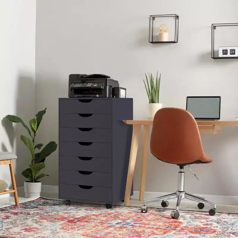 Home Imports Emporium 7-Drawer Office Storage File Cabinet on Wheels