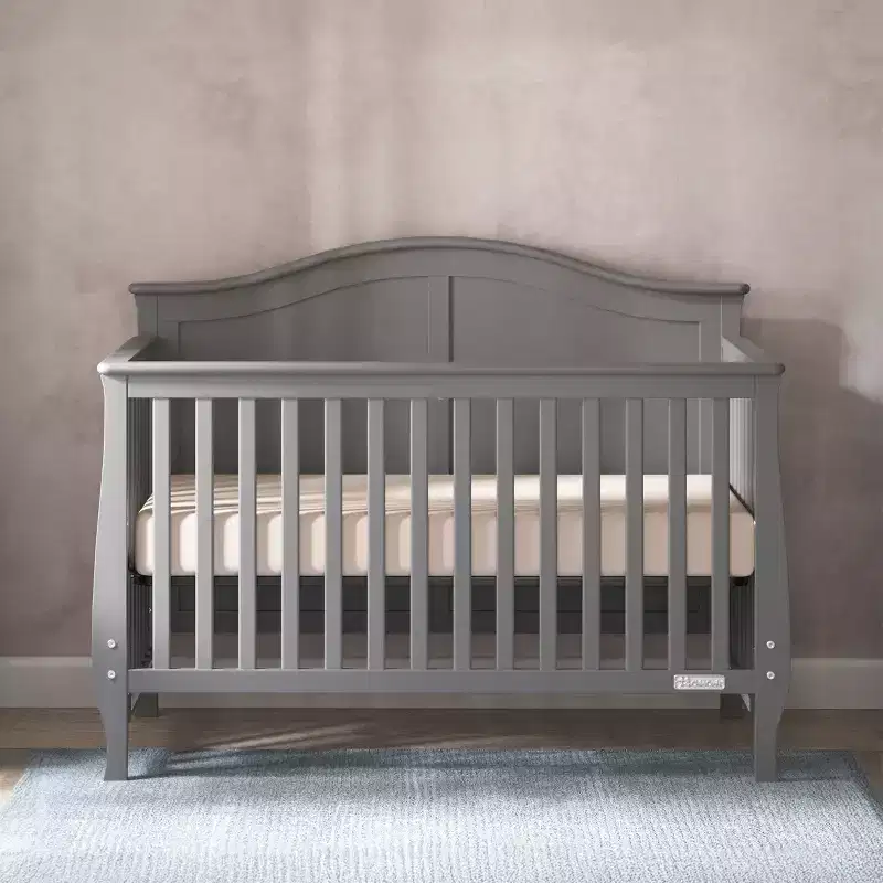 Child Craft Camden 4-in-1 Convertible Crib, Converts to Day Bed, Toddler Bed and Full Size Bed, 3 Mattress Positions, Baby Safe Finish