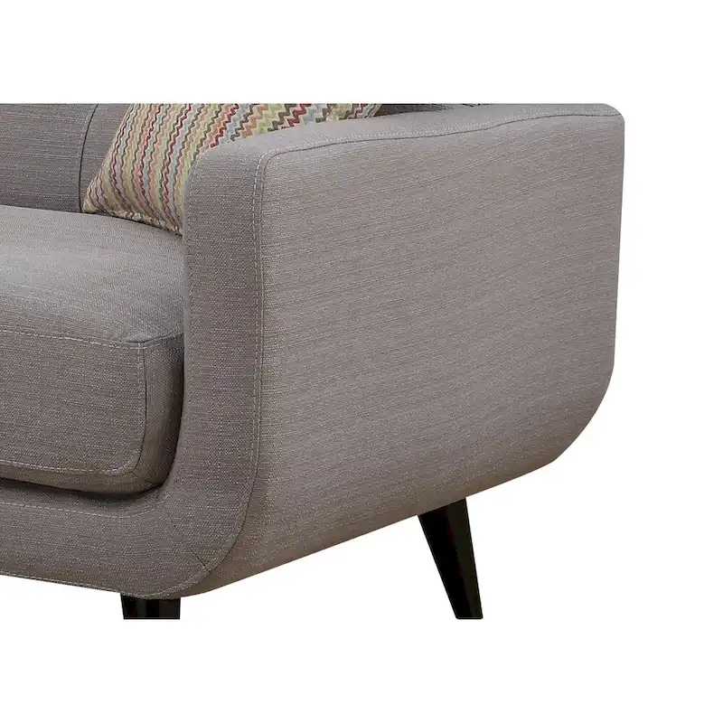 Crystal Grey 3-Piece Living Room Sofa Set