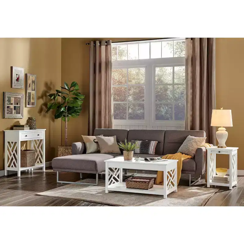 32 Middlebury Wood Console Table with 4 Drawers - Alaterre Furniture