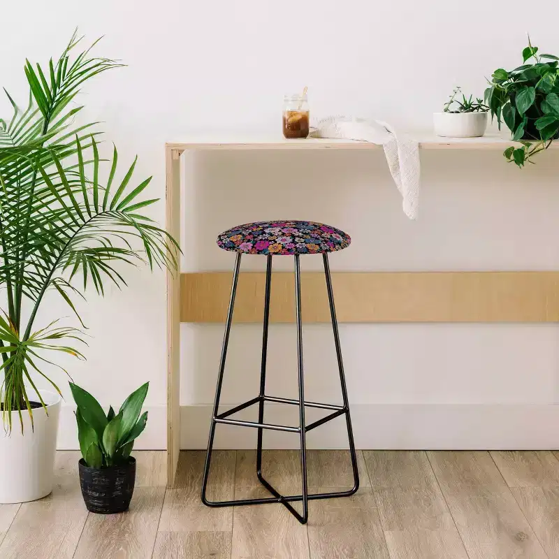 Schatzi Betty Floral Barstool - Deny Designs