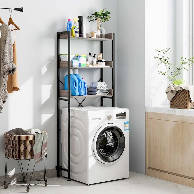 Costway 3-Tier Over-The-Toilet Bathroom Shelf Metal Frame Space Saver - See Details