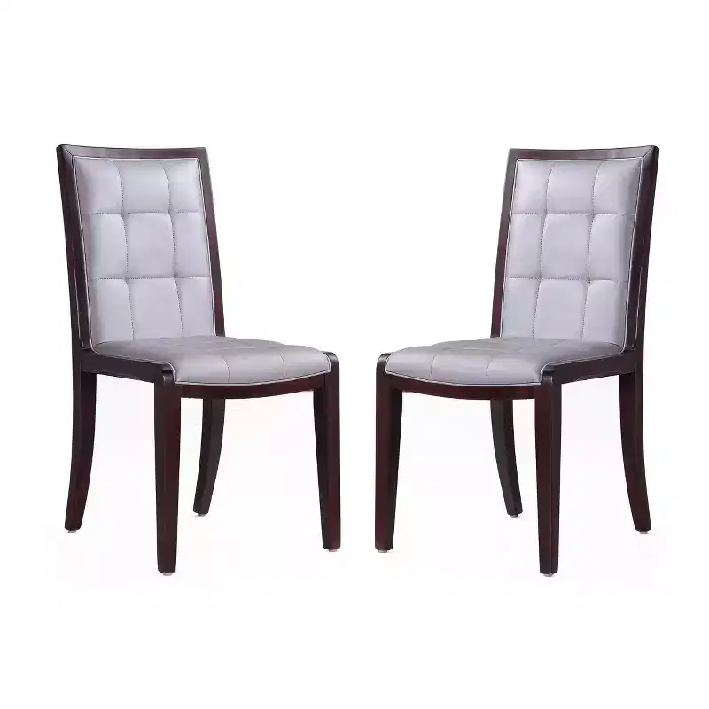 Faux Leather Dining Chair with Beechwood Legs
