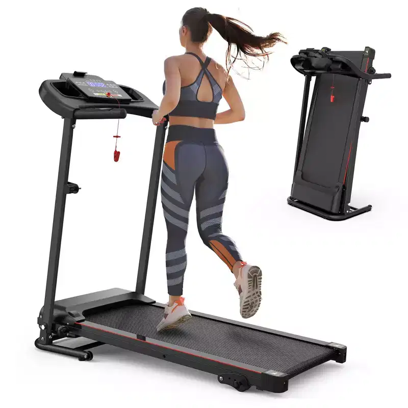 GDFStudio Georgena Compact Folding Treadmill with LCD Display and Manual Incline