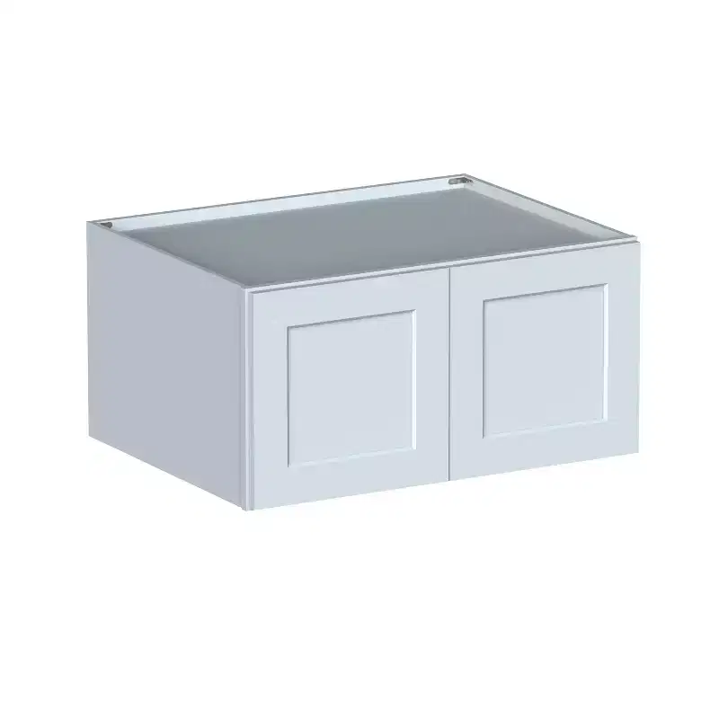 CASAINC 36 W x 18 H x 27 D Shaker Base Kitchen Cabinet with Double Doors, Solid Wood Frame, Water-Based Low-VOC Paint, Soft-Close, RTA, Dove Gray