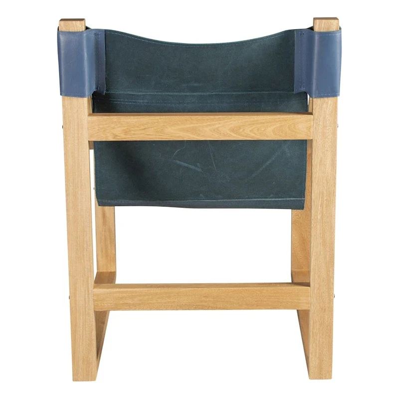 Steve Silver Logan Top Grain Leather and Solid Wood Sling Accent Chair