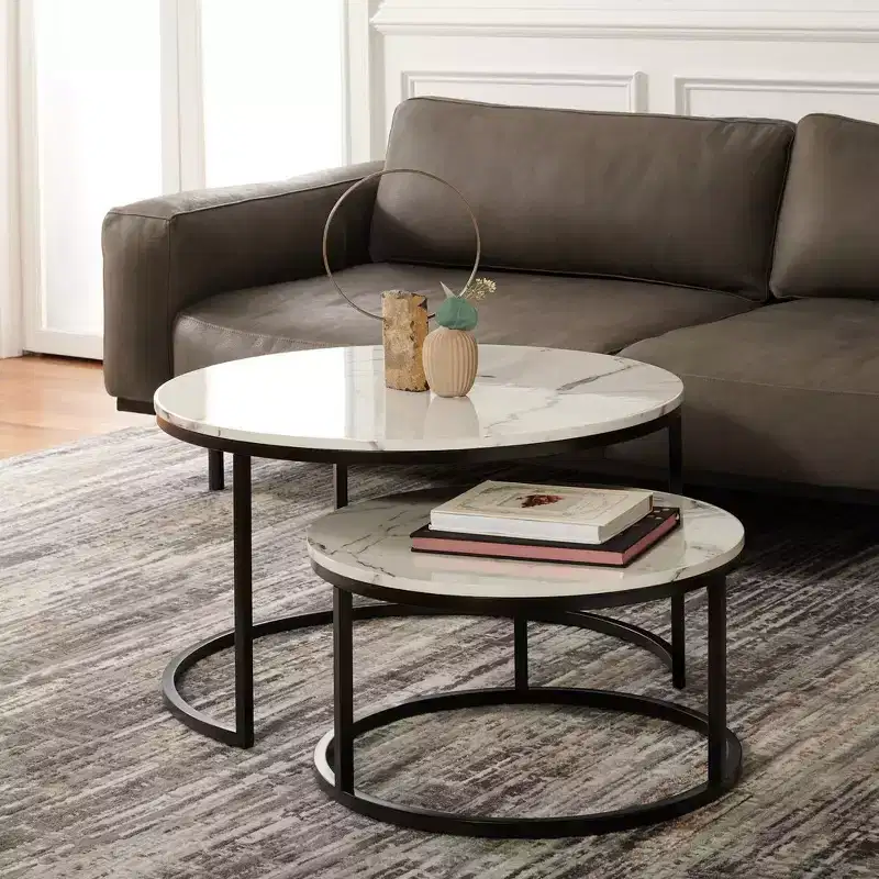 Peppino 2 Round Nest Cof Table - Safavieh