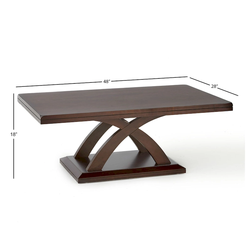 Steve Silver Avellino Modern Espresso Finish Wood Coffee Table