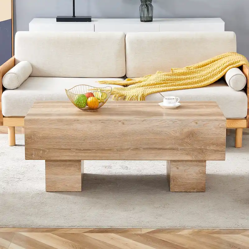 Modern Simple Texture Sticker MDF Coffee Table