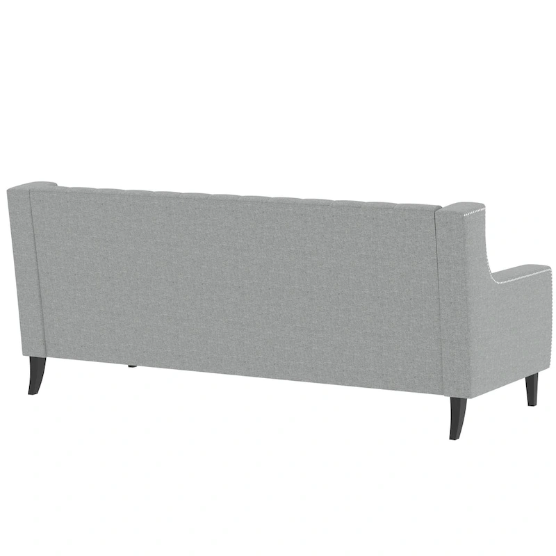 78.75 Polyester 3-Seater Sofa with Tufted Back and Cushions
