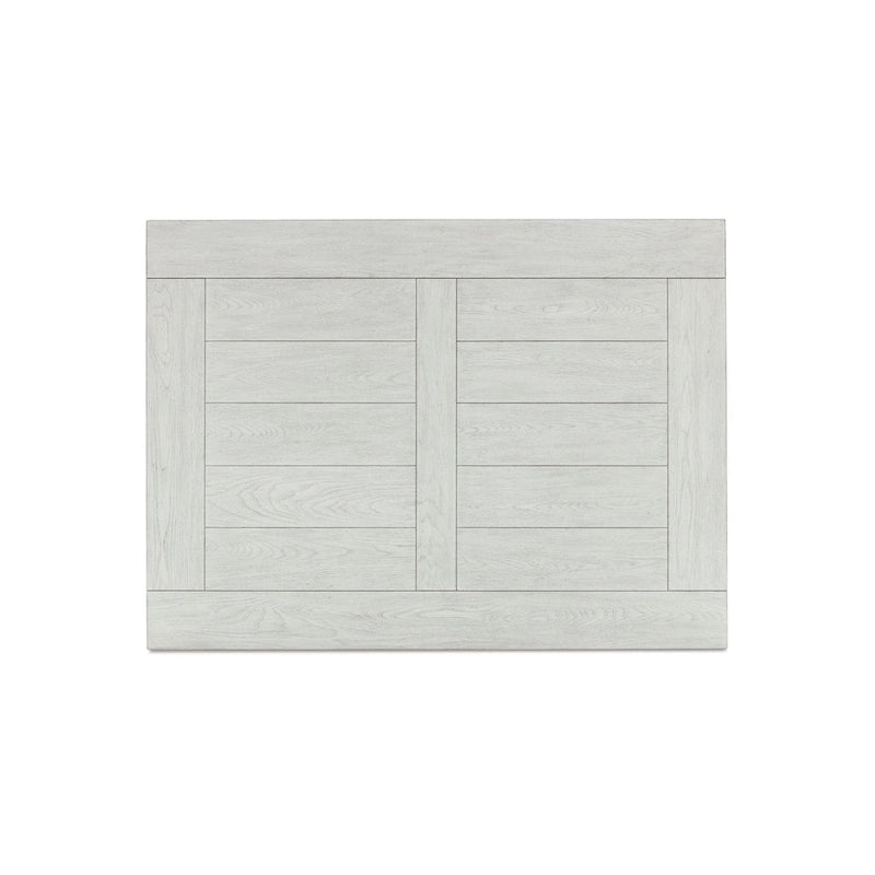 Cocktail Coffee Table, Plank Top, Balusters, 54 Inch White Wood