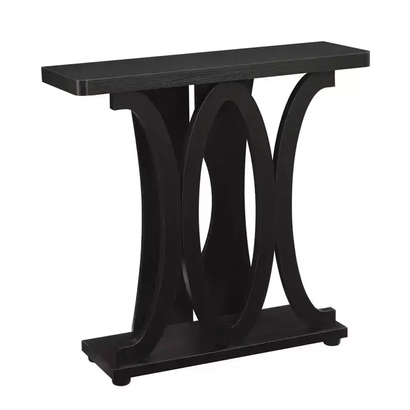 Newport Hailey Console Table Espresso - Breighton Home: Sleek Sofa Table, Narrow Design for Entryway