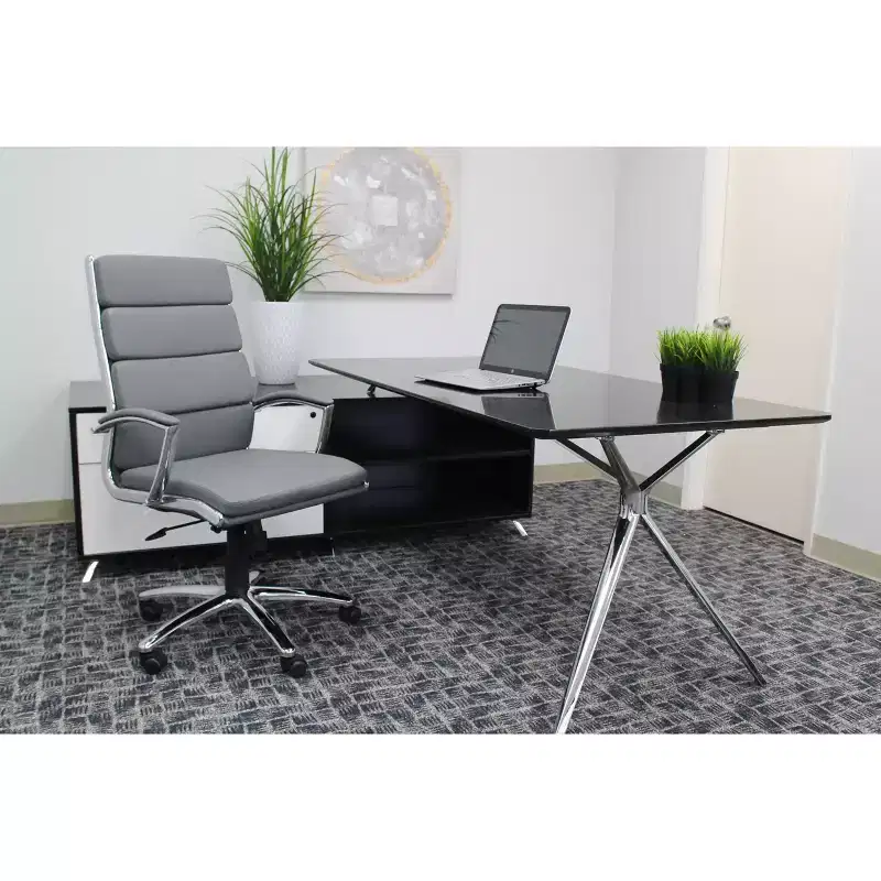 Contemporary Striped Executive Office Chair - Boss Office Products